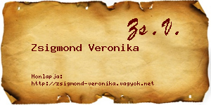 Zsigmond Veronika névjegykártya