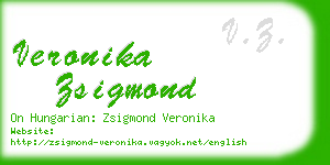 veronika zsigmond business card